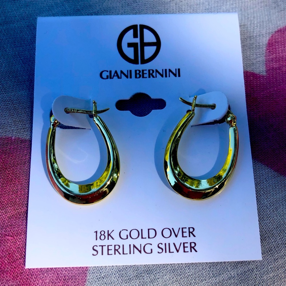 Giani Bernini Gold and Silver Hoop Earrings